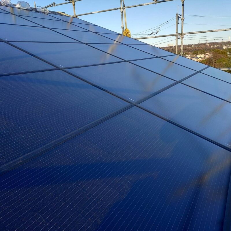 厚木市【向日の家】エコテクノルーフ施工