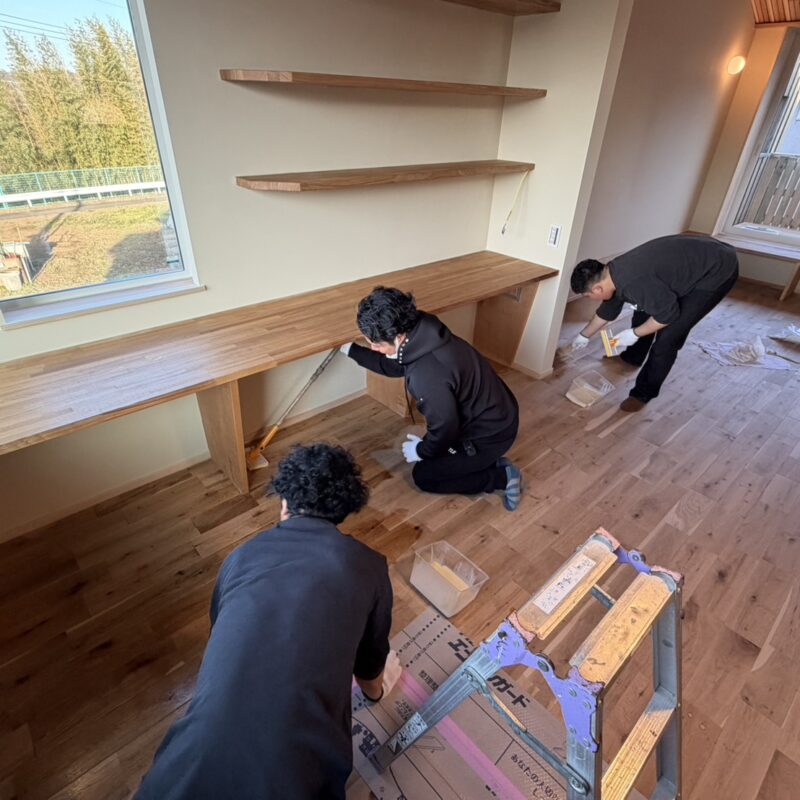 お客様と共同作業